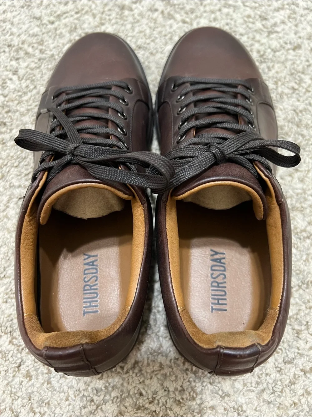 Thursday Men's Premier Low Top Leather Sneakers Old English Size 11